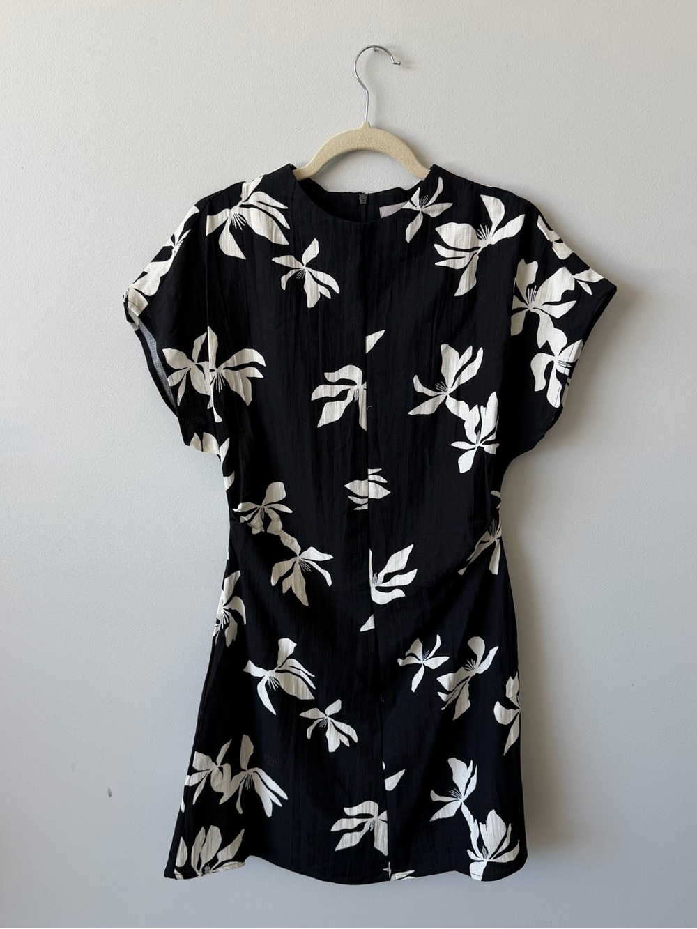 H&M Black Dress with White Floral Print